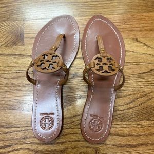 Tory Burch Miller patent sandals